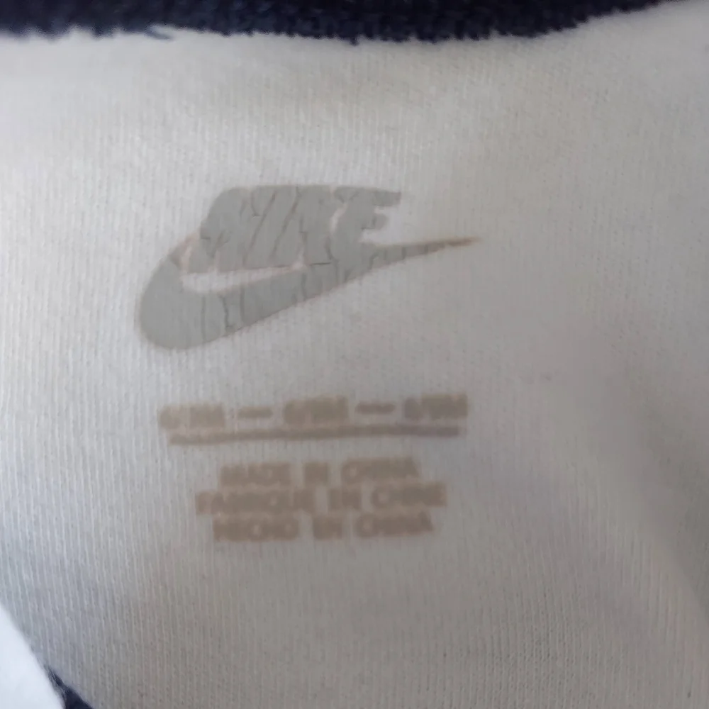 Nike Baseball Baby One Piece Bodysuit Top 6M 9M Boys White Navy